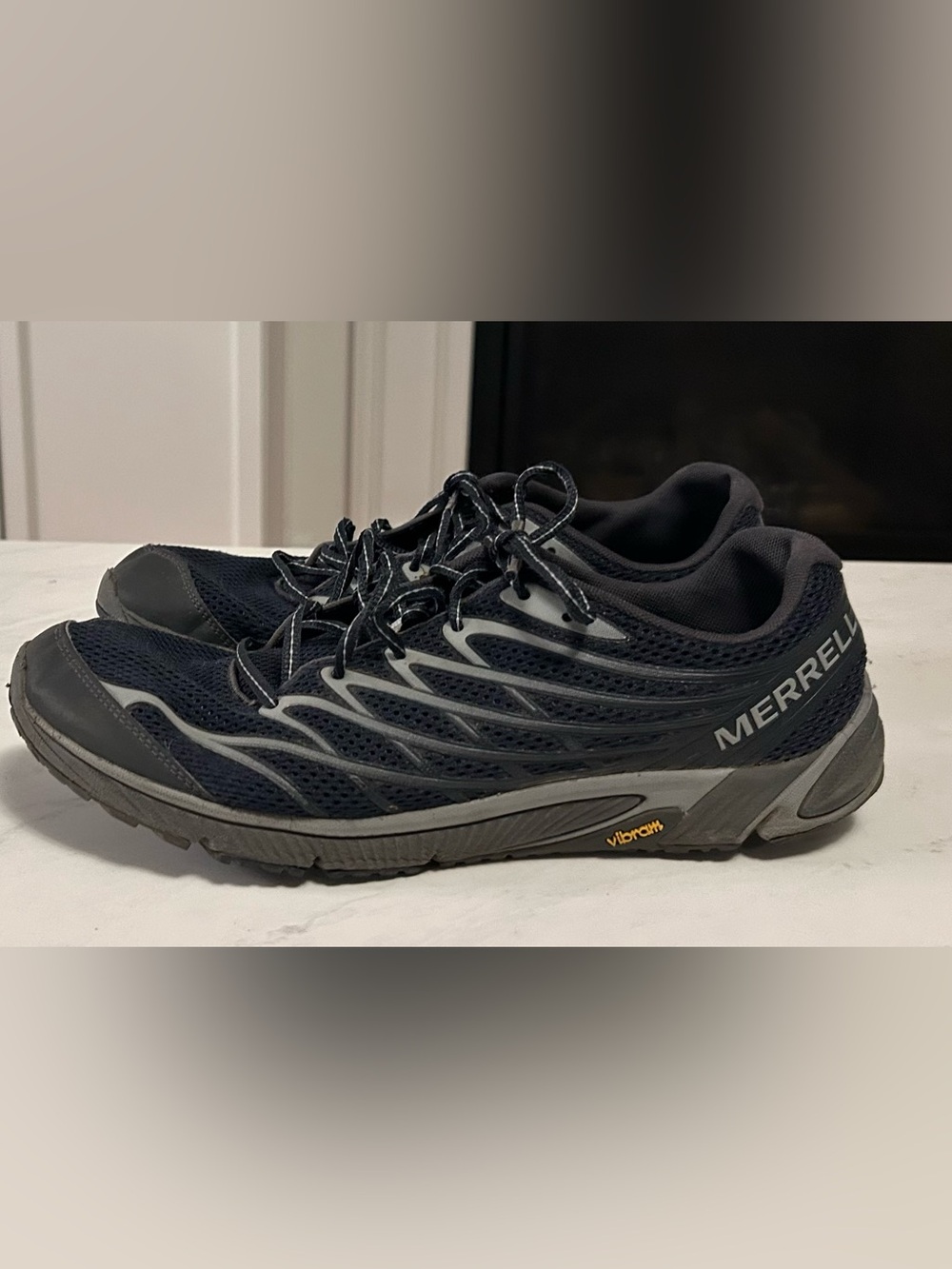 Merrell Bare Access 4 Running Shoes Men's S 11.5 Black/Dark Grey Vibram Active
